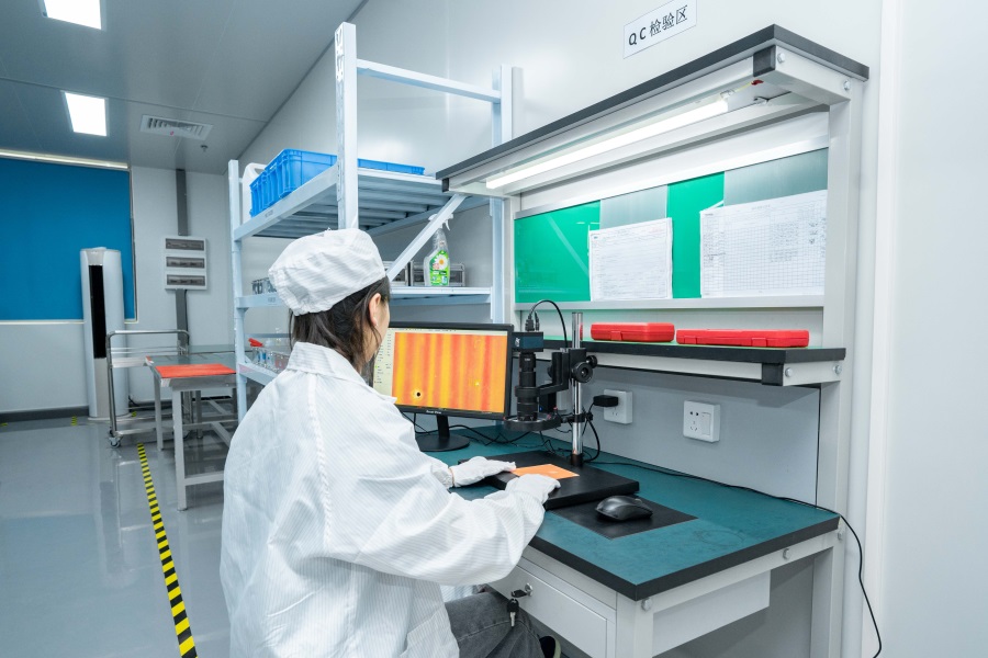 Laser drilling inspection area